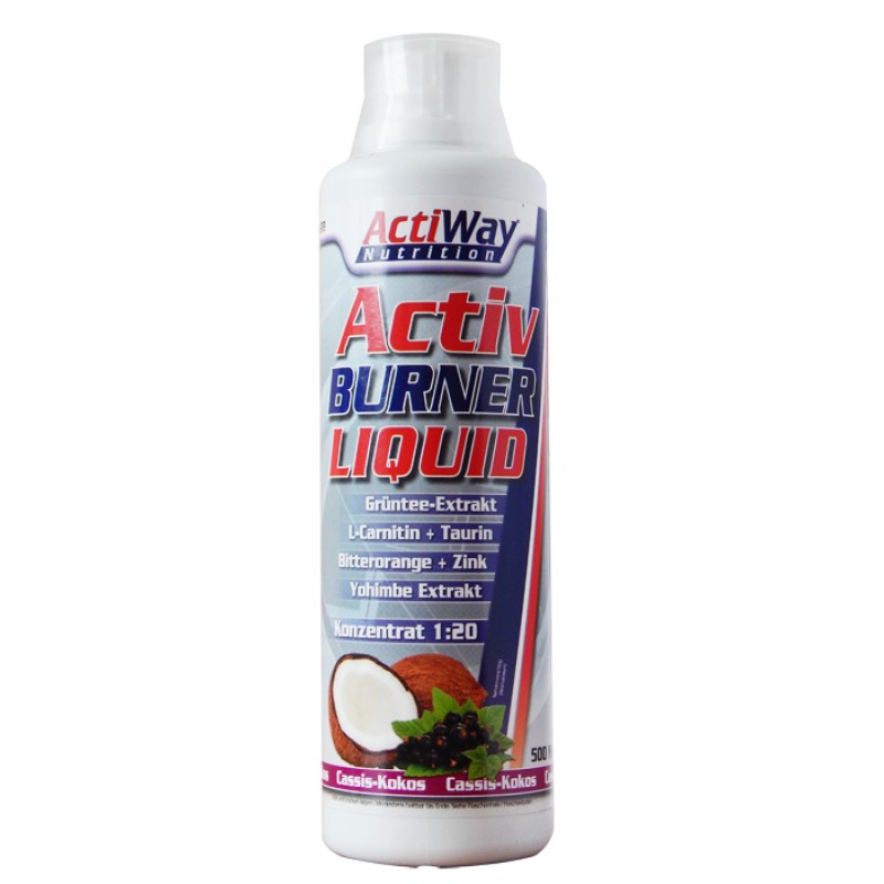 ACTIWAY - Activ Burner Liquid Cassis Cocos (500 ml)