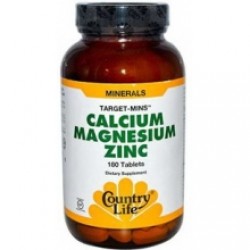 COUNTRY LIFE - Calcium Magnesium Zinc (100 tabs)
