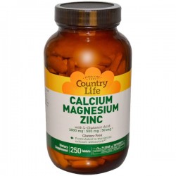 COUNTRY LIFE - Calcium Magnesium Zinc (250 tabs)