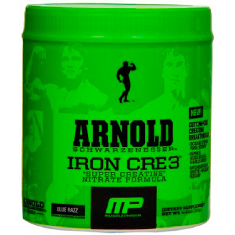Muskle Pharm - Arnold iron CRE3 Blue Raspberry (127 g)