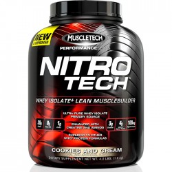 MUSCLE TECH - Nitro - Tech Perfomance Cookies and Cream (1.8 kg)