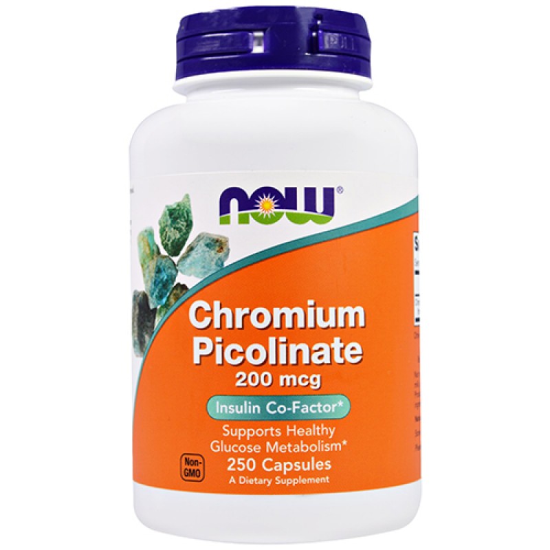NOW - Chromium Picolinate 200mcg (250 caps)