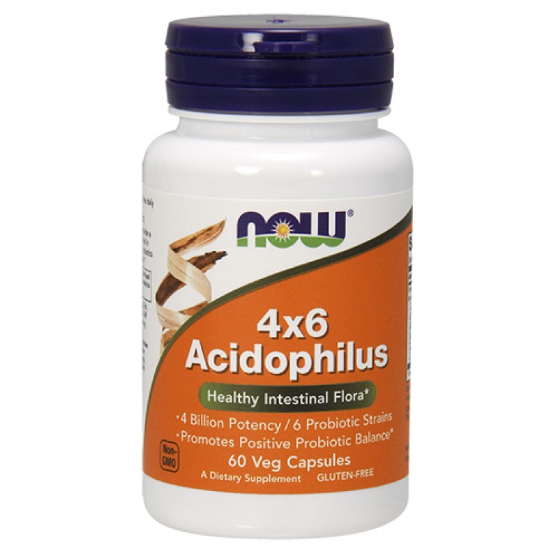 NOW - 4x6 Acidophilus (60 caps)