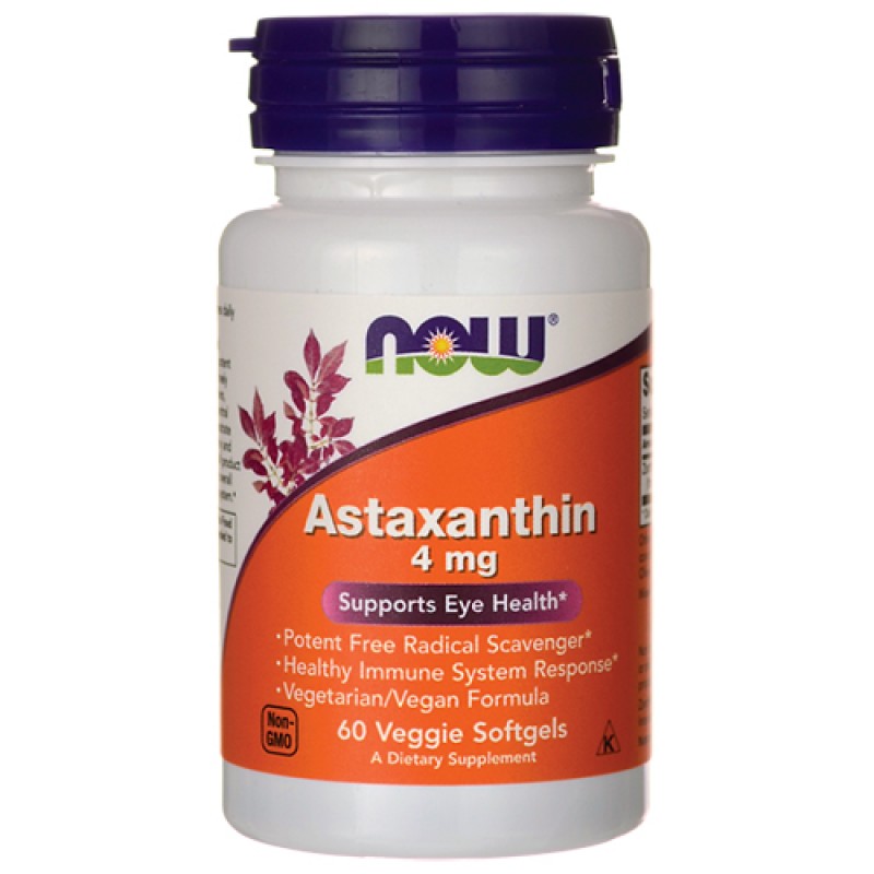 NOW - Astaxanthin 4mg (60 softgels)