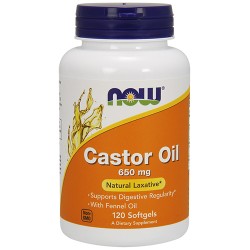 Castor Oil 650mg (120 softgels)