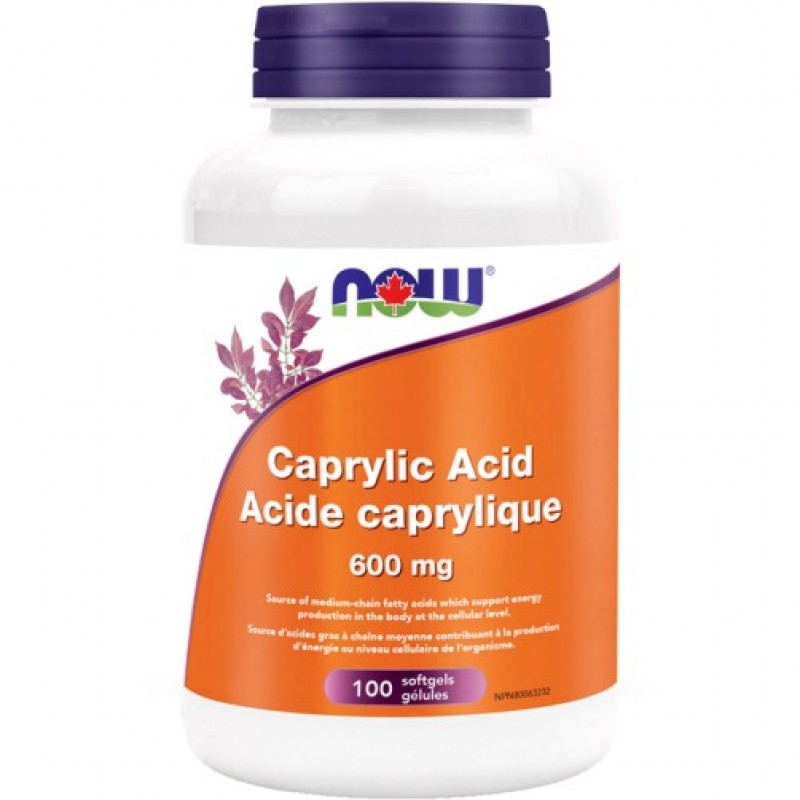 NOW - Caprilic Acid 600mg (100 softgels)