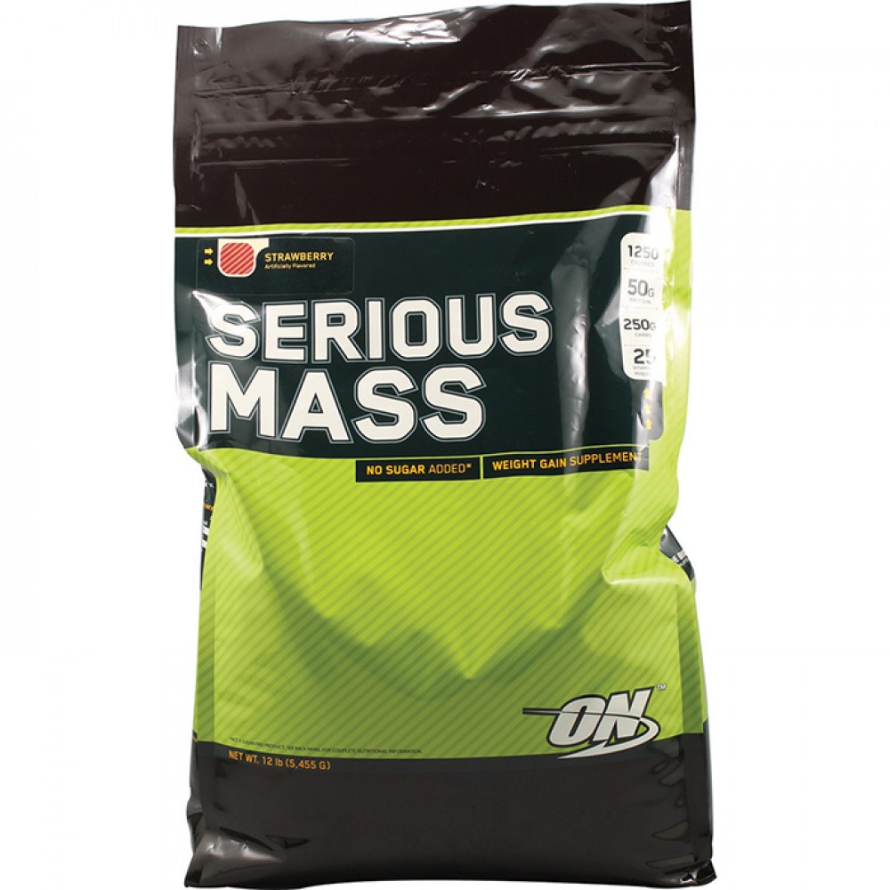 Купить OPTIMUM NUTRITION - Serious Mass Strawberry (5.455 kg) в Одессе ...