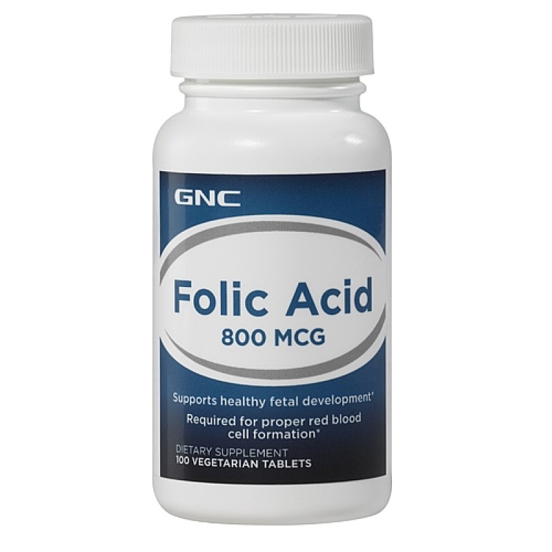 GNC - Folic Acid 800 (100 tabs)